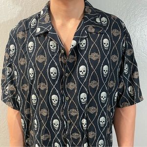 Harley Davidson Button Up